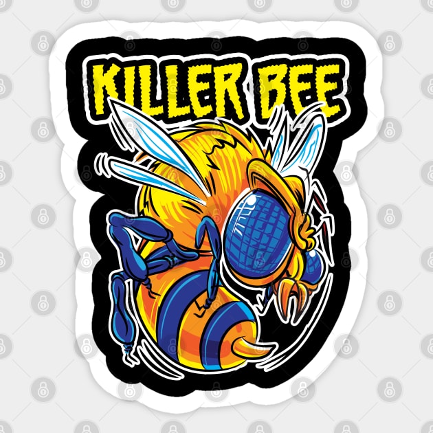 Killer Bee Sticker by eShirtLabs